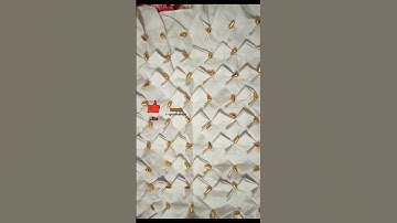 #shorts#smocking cushion with pearl & flowers design new