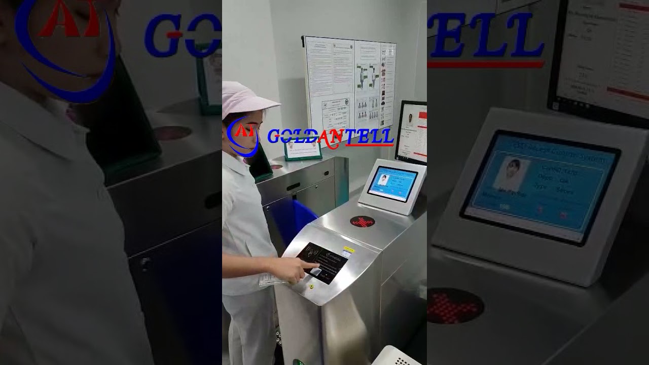 GAT-206 ESD tester system flap barrier with access control system