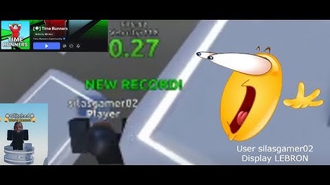 Time Runners Glitched Pixel World record 0.27 Seconds #timerunnersroblox
