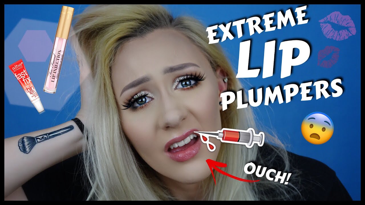 WANT BIG FULL LIPS?! - BEST LIP PLUMPERS REVIEW... Too Faced, NYX, Alba Botanica, & Revlon!