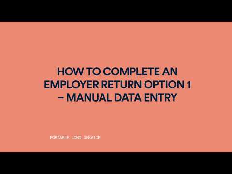 How to Complete an Employer Return — Manual Data Entry