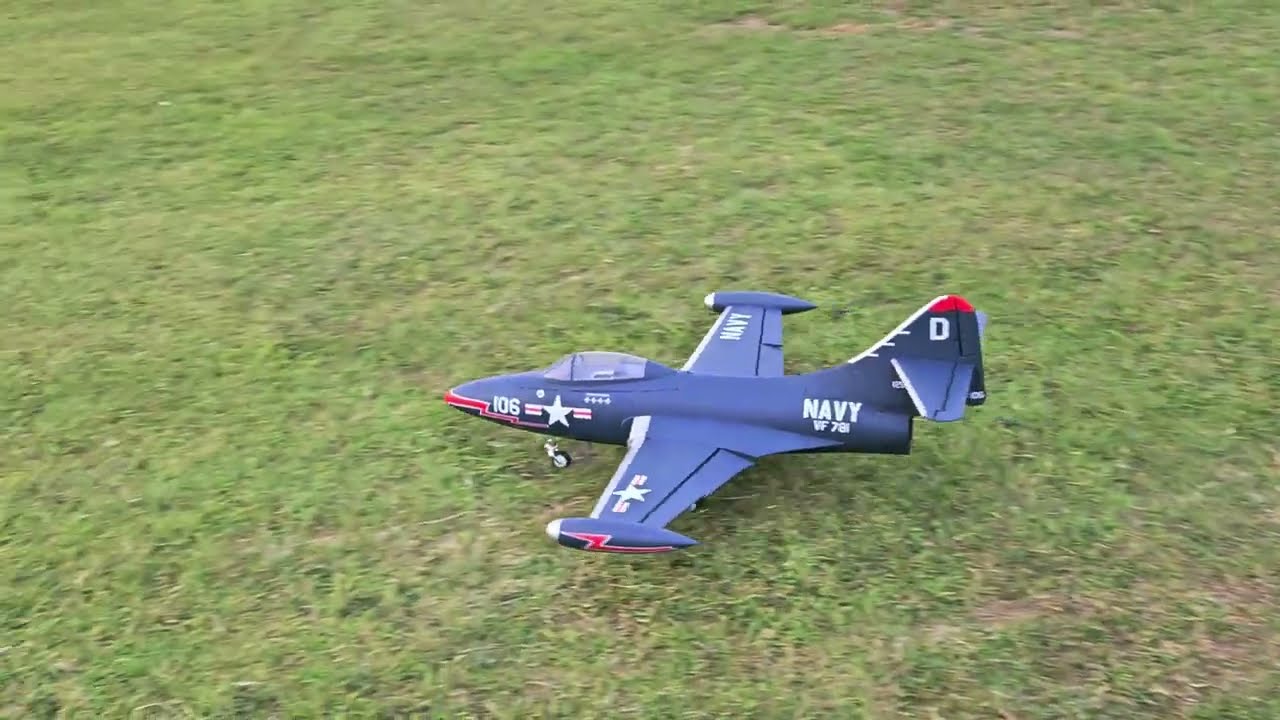 Freewing F9f-5 Panther 70mm edf jet, FMS edf fan 1900kv motor 8s