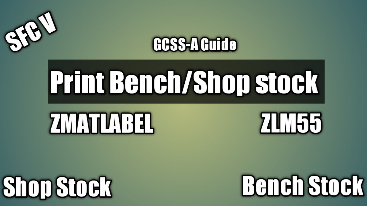 Print stock labels (ZMATLABEL or ZLM55) YouTube