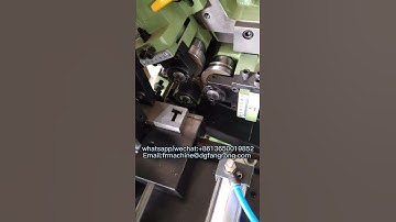 Fully automatic precision metal thread rolling machine #thread #pipe #metal #rolling #automatic
