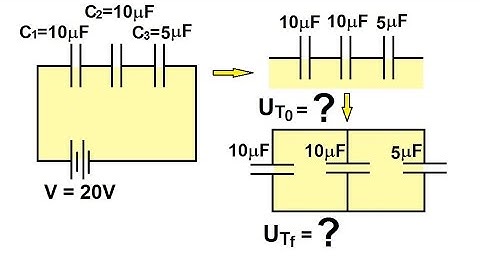 Physics 39   Capacitors (30 of 37) Energy (Initial & Final) in DC Circuit