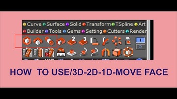 How to use 3d 2d 1d move face tools in matrix 8 Unity Institute