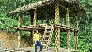 full video: 25 days building a 2story bamboo house alone | Lý Thương