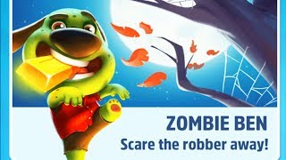 New! ZOMBIE BEN Unlocked Update - Talking Tom Gold Run New Spooky Halloween Map and Candy Side Wo screenshot 3