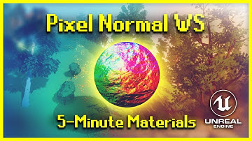 Pixel Normal WS Node | 5-Minute Materials [UE4]