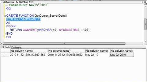 Creating Scalar UDFs: Syntax and Basics