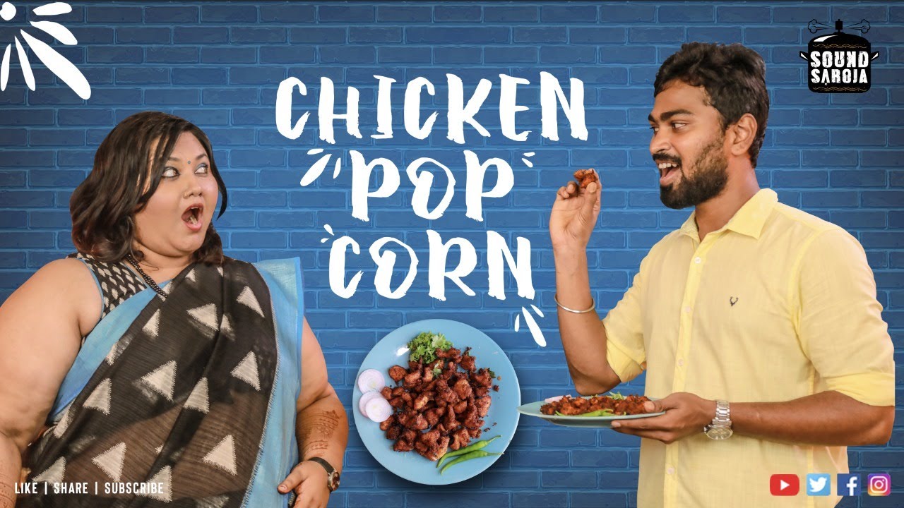 CHICKEN POPCORN Recipe in Tamil | How to Make KFC Style Popcorn Chicken | #SoundSaroja