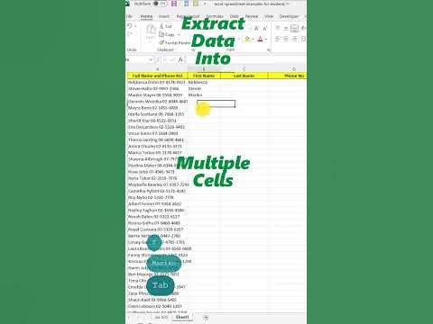 Split data into different columns in Microsoft Excel - YouTube