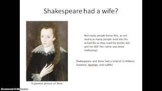 School Assignment (Who is Shakespeare?)