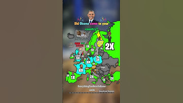 Did Obama come to your country? 🎩🔝 #shorts #map #europe #geography