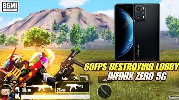 60FPS DESTROYING LOBBY 🤯 | SOLO VS SQUAD | INFINIX ZERO 5G | BGMI