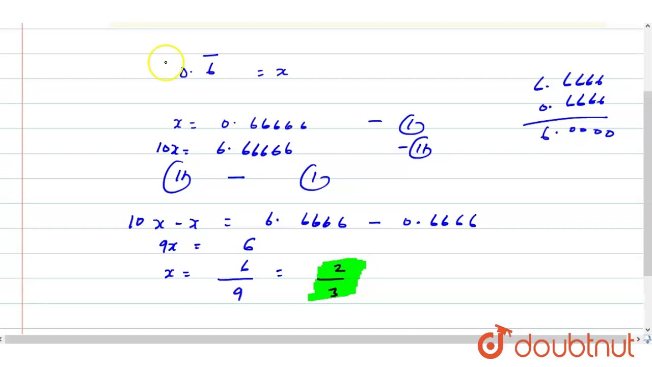 simplest form in terms of i
Express each of the following in the simplest form : (i) `5.bar(5)` (ii) `5.bar(5)` simplest form in terms of i
Express each of the following in the simplest form : (i) `5.bar(5)` (ii) `5.bar(5)`