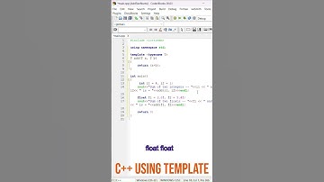 Addition of Two numbers using Templates in C++, #CPP #Template #C++