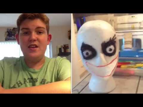 Jeff the Killer Prop Build Day 1: 1/2 Of The Face