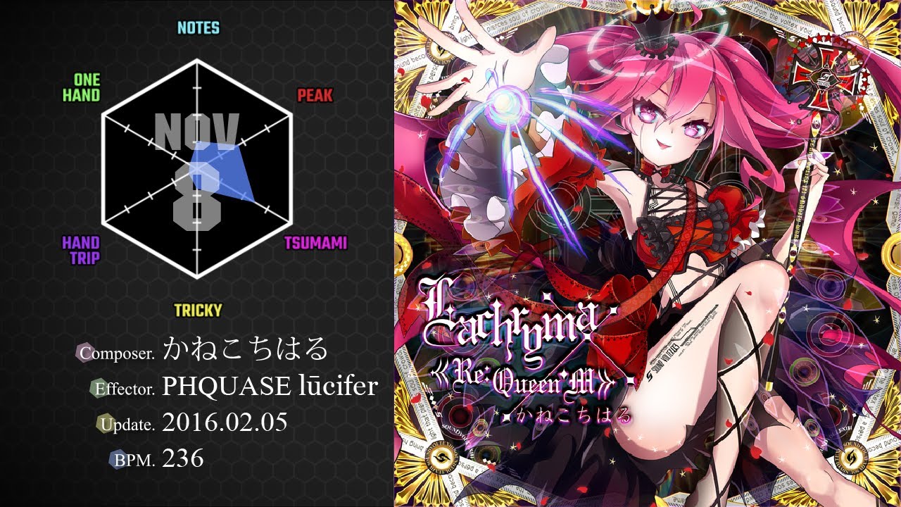 SDVX】 Lachryma《Re:Queen'M》 [NOV] PUC (Hand Shot) - YouTube