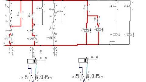 A+ B+ Delay B-  Delay A- Electropneumatic circuit by Prof Arshad Q