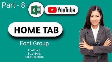 How To Use Font Font Size Bold Italic Underline And Border Command In Excel |Excel Tutorial |Part -8