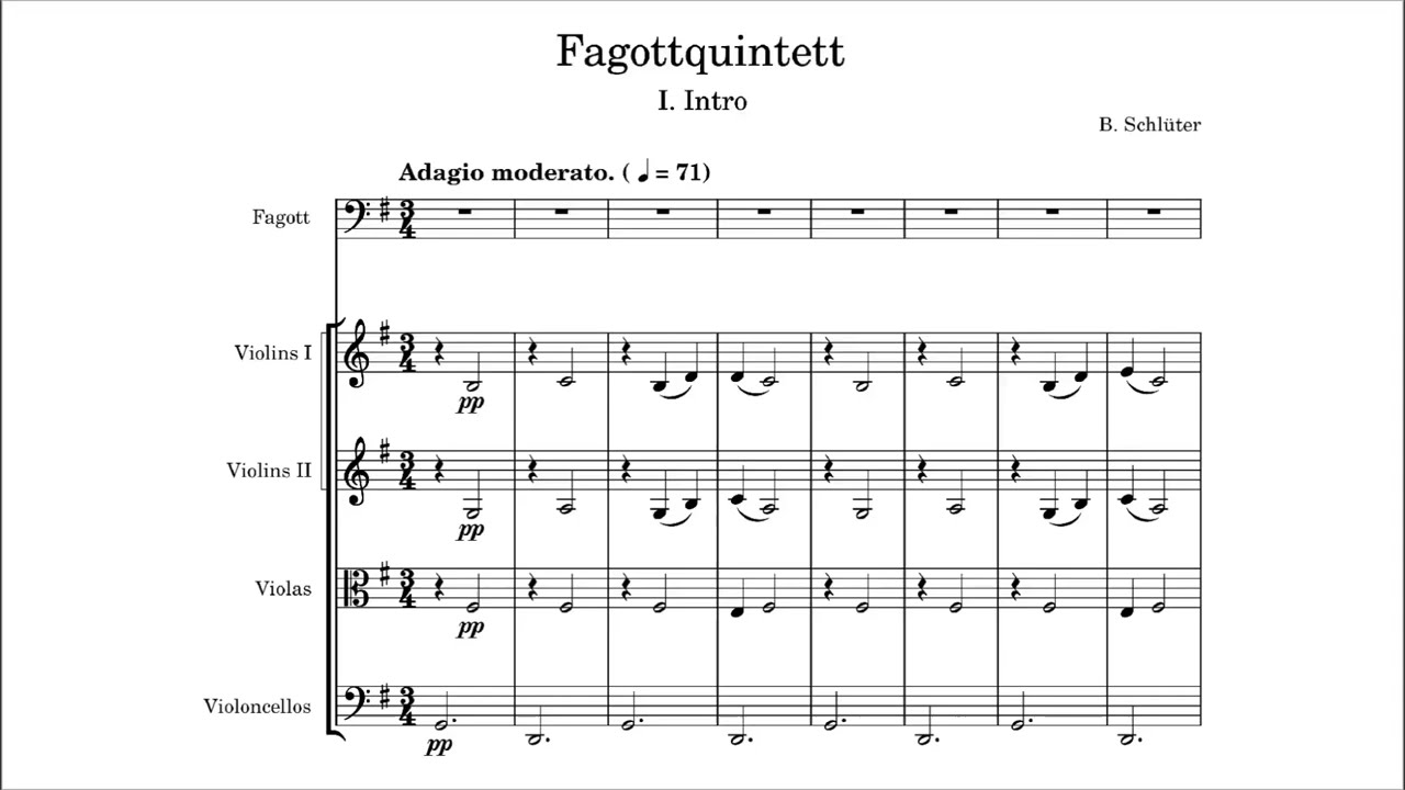 Bassoon quintet No. 1 I. Intro YouTube