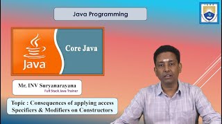 Consequences of applying access Specifiers & Modifiers on Constructors by Mr. INV Suryanarayana