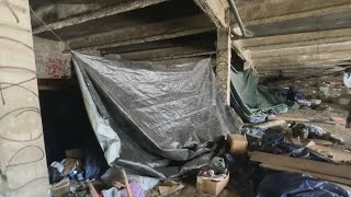 Homeless encampment grows underneath SF apartment building; renters seek help