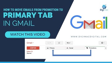 How to move emails from Promotion to Primary Tab in Gmail