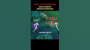 HEROES PASSIVE: Part-33 (MARKSMAN)🤔 #mobilelegends #mlbb #shorts #marksman #passive #tutorial #guide