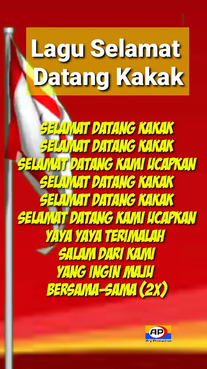 Lagu Pramuka Selamat Datang kakak #shorts