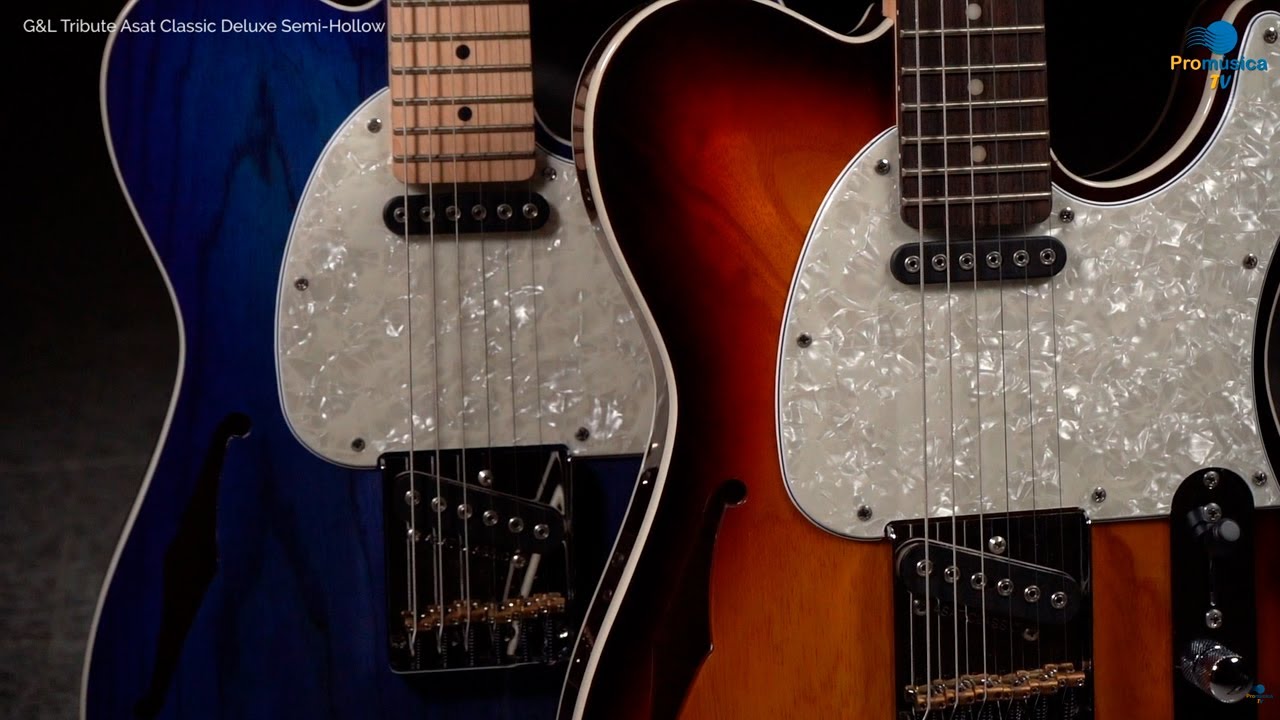 G&L TRIBUTE ASAT CLASSIC DELUXE SEMI-HOLLOW - YouTube