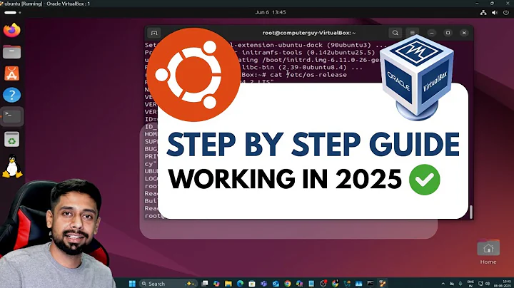 Ubuntu installation in virtual box 2025
