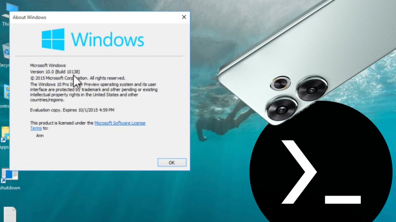 Giả lập Windows 10 bản dựng 10138 trên điện thoại Android với Termux
