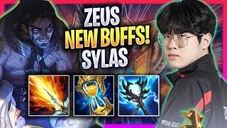 ZEUS TRIES SYLAS WITH NEW BUFFS!  T1 Zeus Plays Sylas TOP vs Gnar! | Season 2024