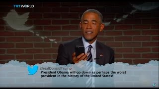 Obama reads 'mean' tweets