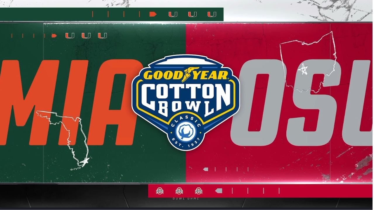 Miami vs Ohio State Cotton Bowl | CFP Prediction | EA Sports College ...