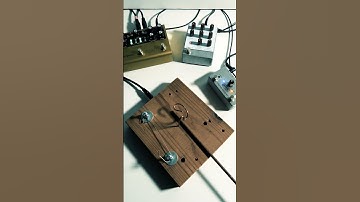 Creating an electronic soundscape using a wood block with a piezo mic and pedal effects