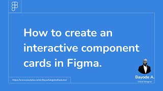Interactive Card Design Video In Figma