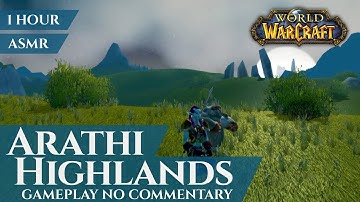 Vanilla Arathi Highlands - Gameplay, No commentary, ASMR (1 hour, 4K, World of Warcraft Classic)