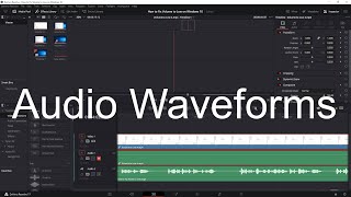Davinci Resolve no Waveform in Audio