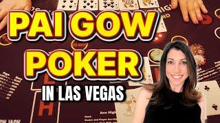 🔵 Playing Progressive Face Up Pai Gow Poker in Las Vegas #paigow #poker #casino screenshot 1