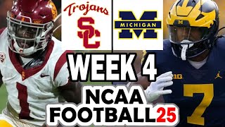 USC at Michigan - Week 4 Simulation (2024 Rosters for NCAA 14)