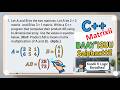 How to find c++ matrix product calculation | C++ Final Exam Part three By Afaan oromoo Part 3