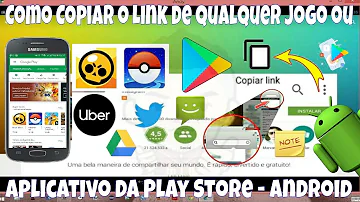 Como pegar o link de um aplicativo?