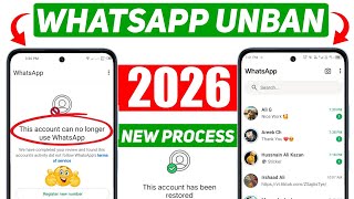 Whatsapp Ban Problem New Solution 2026 ✅| This account can no longer use WhatsApp Problem New 2026
