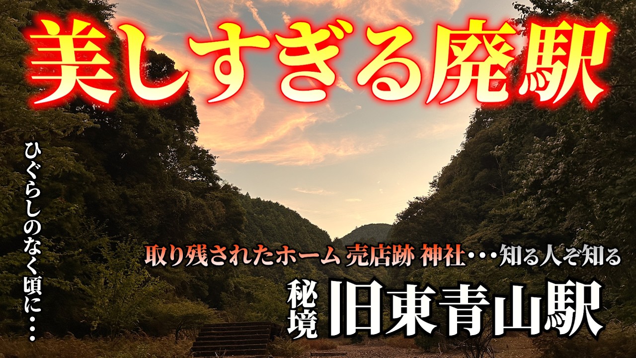 【絶景】ようやく到達。本当に廃駅？今も残る旧東青山駅の廃墟美をご覧ください。
