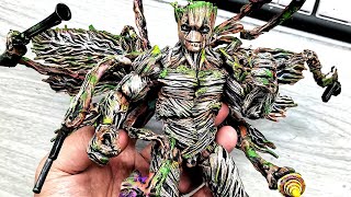 How to custom repaint: Marvel Legends Groot action figure. Guardians of the Galaxy 3.