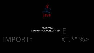 Import the text library in JSP #trending #javaee #knowledge #education #shorts #viralshorts