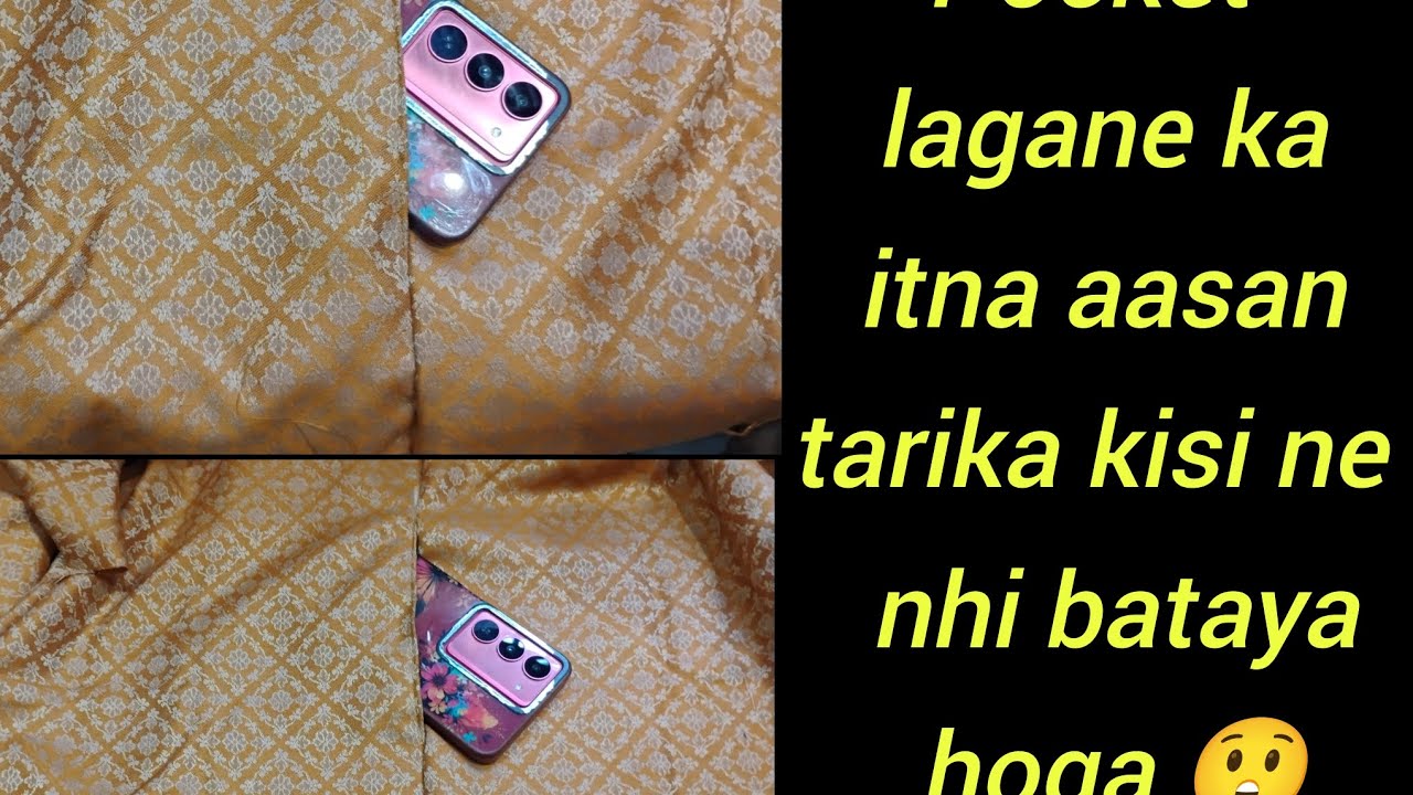 How to make pockets in pant palazzo